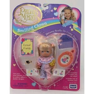 Precious Moments Smiling Clown 4" Doll - 1996 Rose Art New Sealed